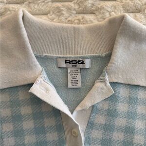 RSQ Blue Checkered Women’s Shirt